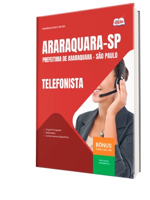 Apostila Prefeitura de Araraquara - SP 2025 - Telefonista
