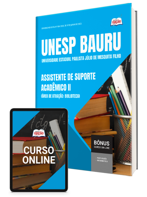 Apostila UNESP 2025 - Assistente de Suporte Acadêmico II (Área de atuação: Biblioteca)