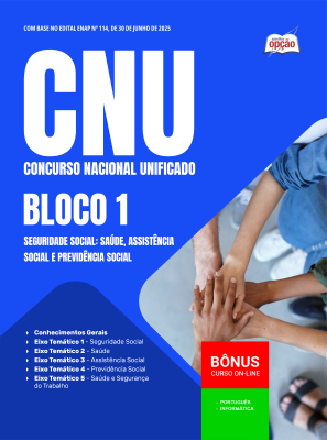 Apostila CNU 2025 - Bloco 1 - Seguridade Social: Saúde, Assistência Social e Previdência Social