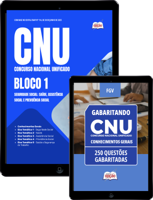 Combo CNU - Bloco 1 - Seguridade Social: Saúde, Assistência Social e Previdência Social