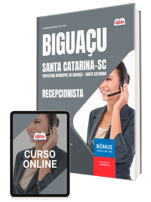 Apostila Prefeitura de Biguaçu - SC 2025 - Recepcionista