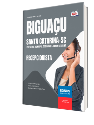 Apostila Prefeitura de Biguaçu - SC 2025 - Recepcionista