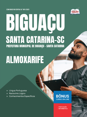 Apostila Prefeitura de Biguaçu - SC em PDF - Almoxarife