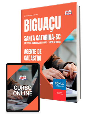 Apostila Prefeitura de Biguaçu - SC 2025 - Agente de Cadastro