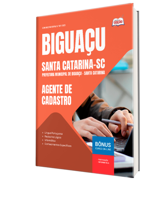 Apostila Prefeitura de Biguaçu - SC 2025 - Agente de Cadastro