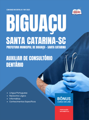 Apostila Prefeitura de Biguaçu - SC em PDF - Auxiliar de Consultório Dentário 2026