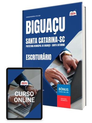 Apostila Prefeitura de Biguaçu - SC 2025 - Escriturário