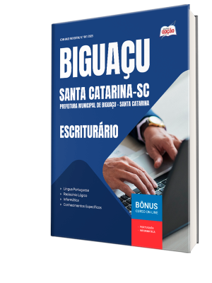 Apostila Prefeitura de Biguaçu - SC 2025 - Escriturário