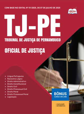 Apostila TJ-PE 2025 - Oficial de Justiça