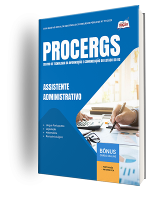 Apostila PROCERGS-RS 2025 - Assistente Administrativo