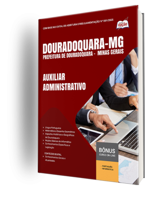 Apostila Prefeitura de Douradoquara – MG 2025 - Auxiliar Administrativo