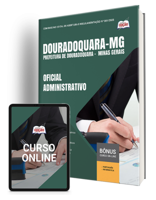 Apostila Prefeitura de Douradoquara – MG 2025 - Oficial Administrativo