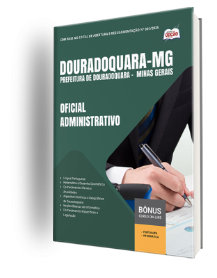 Apostila Prefeitura de Douradoquara – MG 2025 - Oficial Administrativo
