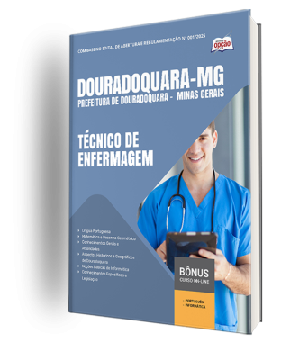 Apostila Prefeitura de Douradoquara – MG 2025 - Técnico em Enfermagem