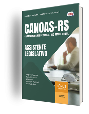 Apostila Câmara de Canoas-RS 2025 - Assistente Legislativo