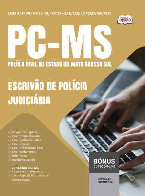 Apostila PC-MS 2025 - Escrivão de Polícia Judiciária