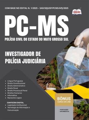 Apostila PC-MS em PDF - Investigador de Polícia Judiciária