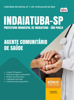 Apostila Prefeitura de Indaiatuba - SP em PDF - Agente Comunitário de Saúde 2025