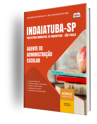 Apostila Prefeitura de Indaiatuba - SP 2025 - Agente de Administração Escolar