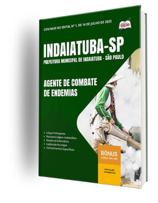 Apostila Prefeitura de Indaiatuba - SP 2025 - Agente de Combate às Endemias