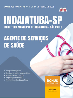 Apostila Prefeitura de Indaiatuba - SP em PDF - Agente de Serviços de Saúde