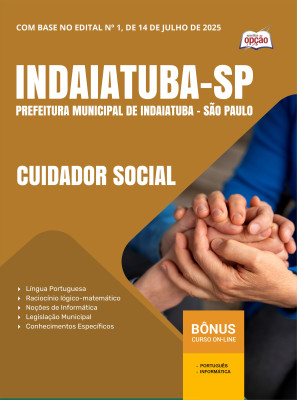 Apostila Prefeitura de Indaiatuba - SP 2025 - Cuidador Social