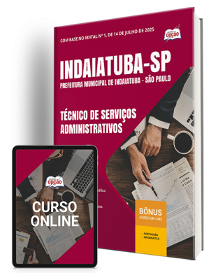 Apostila Prefeitura de Indaiatuba - SP 2025 - Técnico de Serviços Administrativos