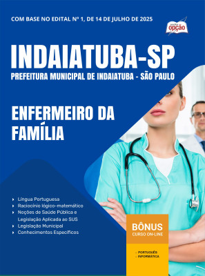 Apostila Prefeitura de Indaiatuba - SP 2025 - Enfermeiro da Família