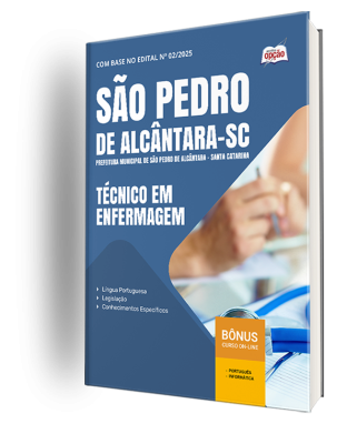 Apostila Prefeitura de São Pedro de Alcântara-SC 2025 - Técnico em Enfermagem