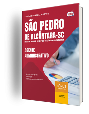 Apostila Prefeitura de São Pedro de Alcântara-SC 2025 - Agente Administrativo