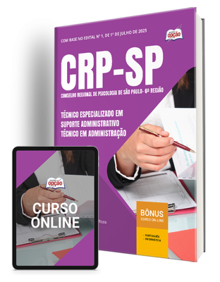 Apostila CRP-SP 2025 - Técnico Especializado em Suporte Administrativo - Técnico em Administração