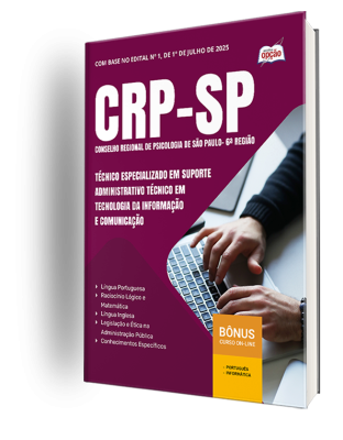 Apostila CRP-SP 2025 - Técnico Especializado em Suporte Administrativo – Técnico em Tecnologia da Informação e Comunicação