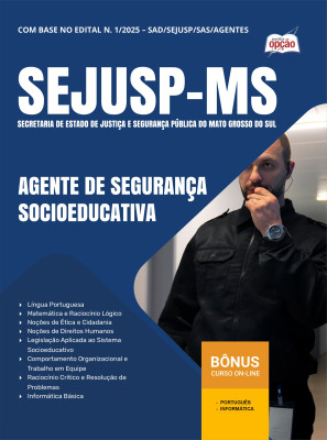 Apostila SEJUSP-MS em PDF 2025 - Agente de Segurança Socioeducativa