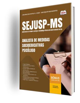 Apostila SEJUSP-MS 2025 - Analista de Medidas Socioeducativas - Psicólogo
