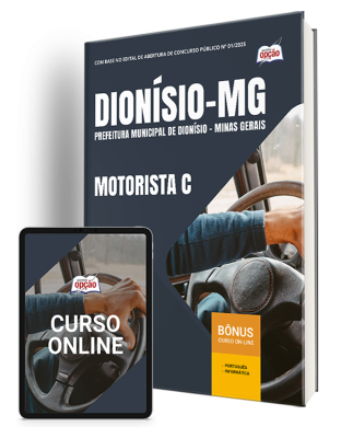 Apostila Prefeitura de Dionísio - MG 2025 - Motorista (CNH C)