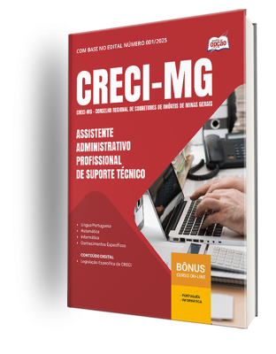 Apostila CRECI-MG 2025 - Assistente Administrativo - Profissional de Suporte Técnico