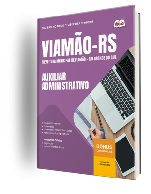 Apostila Prefeitura de Viamão - RS 2025 - Auxiliar Administrativo