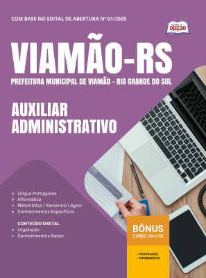 Apostila Prefeitura de Viamão - RS em PDF - Auxiliar Administrativo 2025