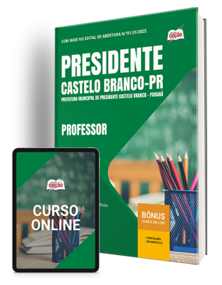 Apostila Prefeitura de Presidente Castelo Branco-PR 2025 - Professor