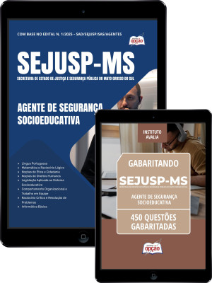 Combo SEJUSP-MS - Agente de Segurança Socioeducativa