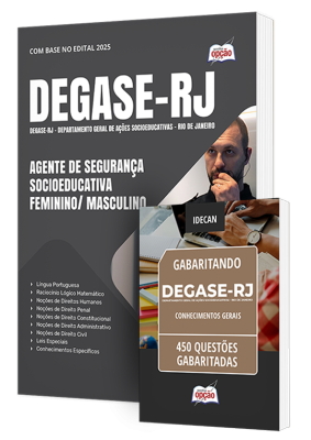 Combo DEGASE - Agente de Segurança Socioeducativa Feminino/Masculino