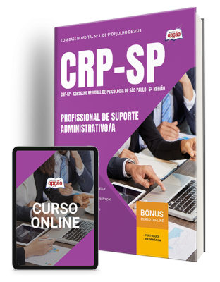 Apostila CRP-SP 2025 - Profissional De Suporte Administrativo/a