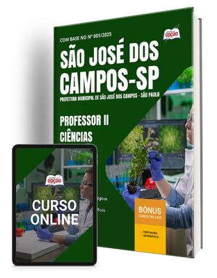 Apostila Prefeitura de São José dos Campos - SP 2025 - Professor II - Ciências