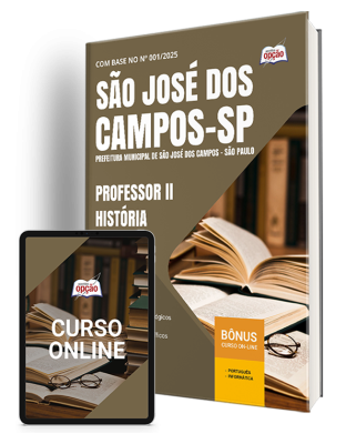 Apostila Prefeitura de São José dos Campos - SP 2025 - Professor II - História