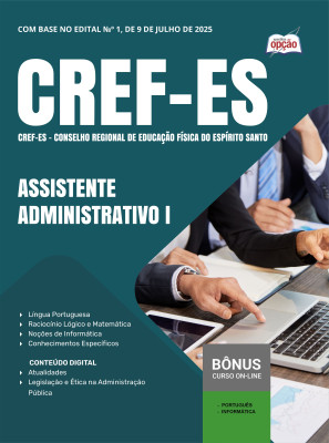 Apostila CREF-ES (22ª Região) 2025 - Assistente Administrativo I