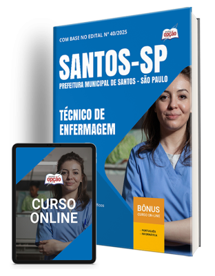 Apostila Prefeitura de Santos - SP 2025 - Técnico de Enfermagem