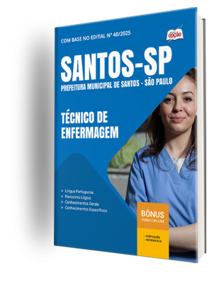 Apostila Prefeitura de Santos - SP 2025 - Técnico de Enfermagem