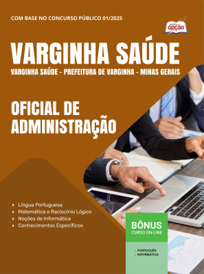 Apostila Prefeitura de Varginha - MG 2025 - Oficial de Administração