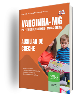 Apostila Prefeitura de Varginha - MG 2025 - Auxiliar de Creche