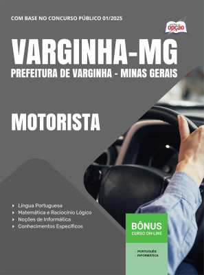 Apostila Prefeitura de Varginha - MG 2025 - Motorista